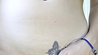 Kinky Bikini Girl Tweezers Fetish with Hairbrush Insertion