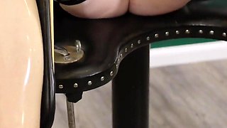 Cute Rubber Maid Girl Fucks Herself While Cleaning