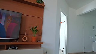 Slim Redhead Teen Cutie Got Dicked By Her Roomie While Watching Porn In VR Glasses