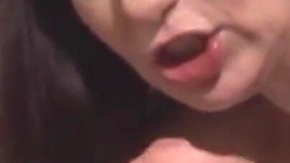 Pussy fucking big dick in mouth