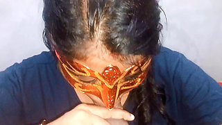 Neha Bhabhi sucks the dick very well continuously without stopping