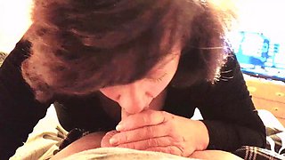 Fully clothed beautiful amateur mature blowjob on a college student on Thanksgiving break