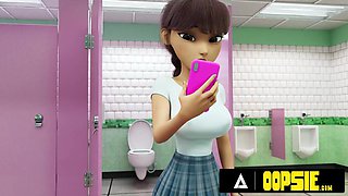 OOPSIE - Raunchy Futa Fuck-Fest With Massive Loads Of Cum During Gloryhole Fun! ANIMATED PORN!