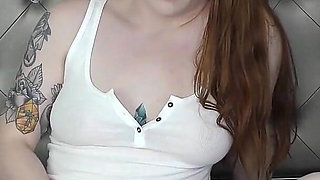 Redhead's Gooner Panty Sniffing JOI