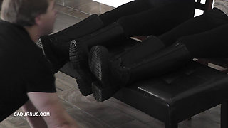 Mistresses Olga and Natasa's Dirty Boots