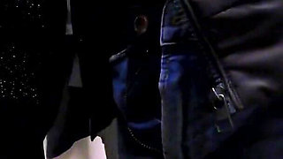 Real Amateur Couple - Quick and Risky Public Fitting Room Blowjob