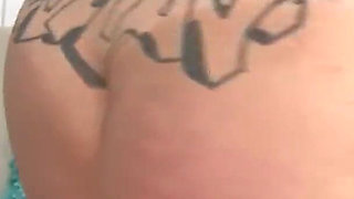 Fat brunette fucked and slurps down jizz
