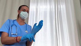 Doctor's visit turns into a cock exam with doctor's mouth and pussy