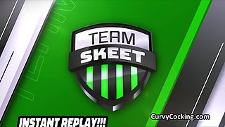 Risky Bj While Watching Football