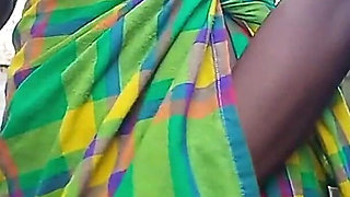 Teasing in Sexy Hot Pants Rubbing My Hairy Pussy Squeezing My Boobs