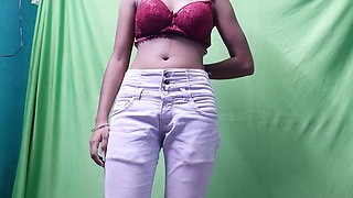 Young Horny College Girl Fingering at Home