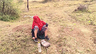 Village Indian aunty Fucked at field by his nephew Hot Desi HD Sex video