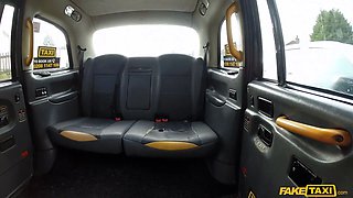 Fake taxi - blonda sweetheart Georgie Lyall eating my bunghole