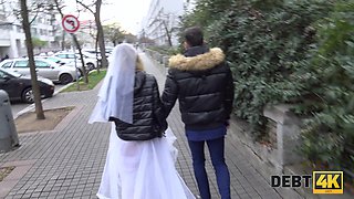 Groom has to watch Czech bride Claudia Macc riding strong cock wild