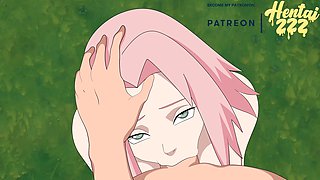 POV Sakura Giving Sasuke a Blowjob Hentai Naruto