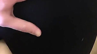 Fuck Toy and Cum on Leggins