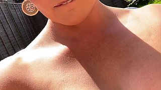 Big boobs milf masturbates with her dildo