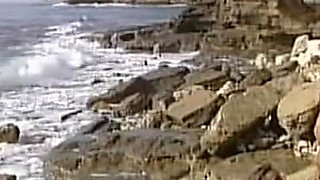 She Give a Nice Suck a Big Cock of His Friend While They Are in the Beach