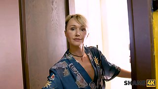 Shame4k. it dude finds inviting pictures in milf's laptop and nails her