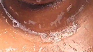 In the Shower Bouncing Squeezing Washing My Huge Tits