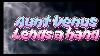 Aunty Venus Lends a Hand Jerking a Load