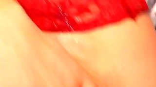Amateur striptease and Solo masturbation