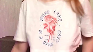 Teenager with Piercings Gets an Orgasm From Music