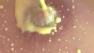Hot Blonde with Perfect Body Gets Squirted Everywhere While Masturbating