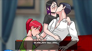 Fucking cartoons, threeway, 3d animation