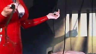 Miss Alessa Milano Red Latex, My Whipp & My Sissybitchs Eggs