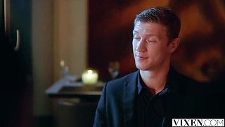 Vixen Alexis Gives Passionate Blowjob and Takes Facial from Oliver on First Date