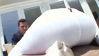 Sandra Romain has the perfect ass and loves to get it pumped