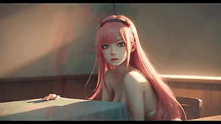 AI created Zerotwo Darling in the Franxx