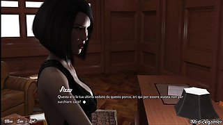 Hot Bitch Sucking Dick In Front Of Her Stepmom And Gets Her Mouth Creampied - Anime Hentai