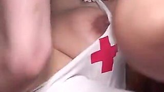 Badgirl with Nurse Lingerie Gets Loves by Guy with Mask