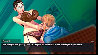Curvy older woman in manga-inspired adult animation