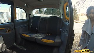 Faux taxi full scene - french black with hot snatch cheats with enormous knob