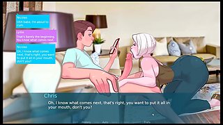 Sexnote - All Sex Scenes [ Taboo Hentai Game Pornplay ] Ep.42 Grand Stepmom Is Sucking Cock While Sexting!