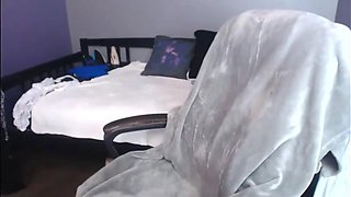 Cougar smoking on webcam