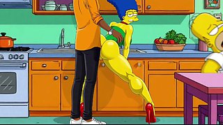 Marge Fucked While Homer's Takes a Nap - 2D Simpsons Animation