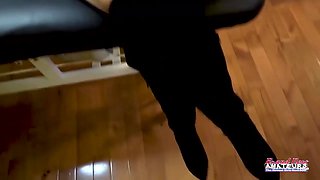 Big Titted Brunette Kylie Sucks And Milks A Big Hard Cock!