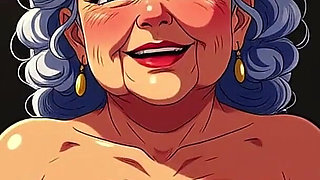 Cartoon Granny Animation Tits