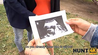 Hunt4k. porn with dirty pickup artist promises money to guy and wifey