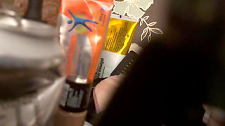 close up hand held video of pussy eating to orgasm with a lucky blow job finnish