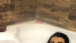 Kinky MILF Games with Mega Orgasm in Bathtub at Home