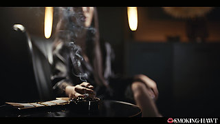 POV: Japanese Girl Blows Smoke While Sucking Cock - Emiri Momota Smoking Cigarette Fetish