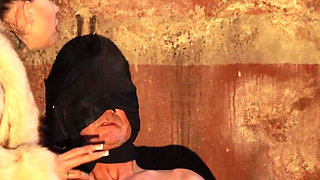 On a Chair with Smoking and Nipple Play