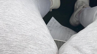 Playing with My Big Pussylips in the Car