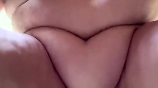 Bbwbootyful ridding my 12inch black dildo underneath camvu