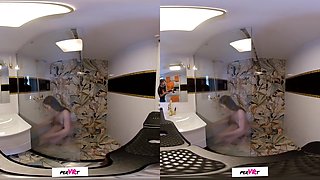 Up Close And Pervy With Lovenia Lux - Episode 5 - Petite Teen Shaved Shower Toying